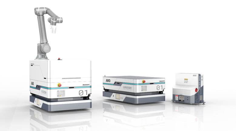 pg电子數位開發的自主式移動機器人（AMR250M），搭配全向輪並結合AI演算法、2D LiDAR、3D攝影機等技術，協助客戶實現產線全自動化